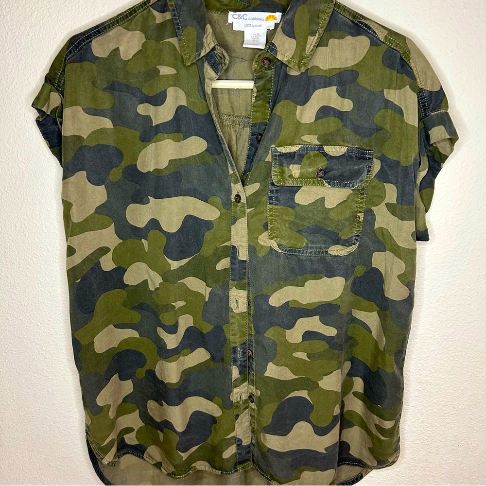 C & C California Camo Blouse